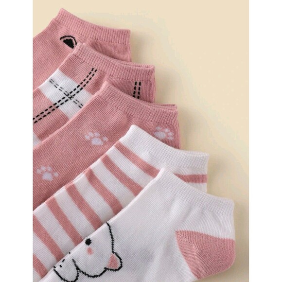 5 Pairs Women's Cute Ankle Socks - Picture 4 of 7
